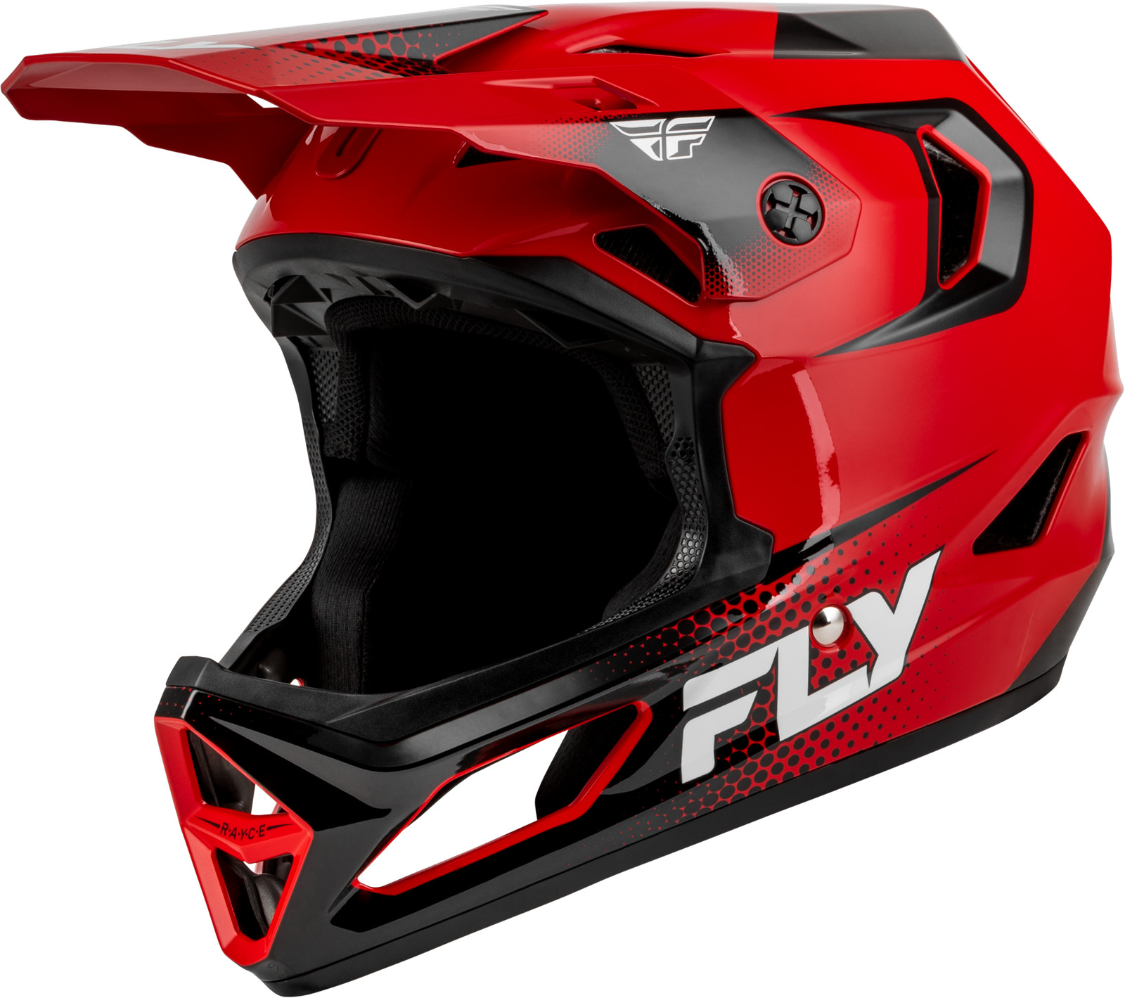 Fly Racing Rayce Sonar Bicycle Helmet Small Off-Road MTB Red/Black/White