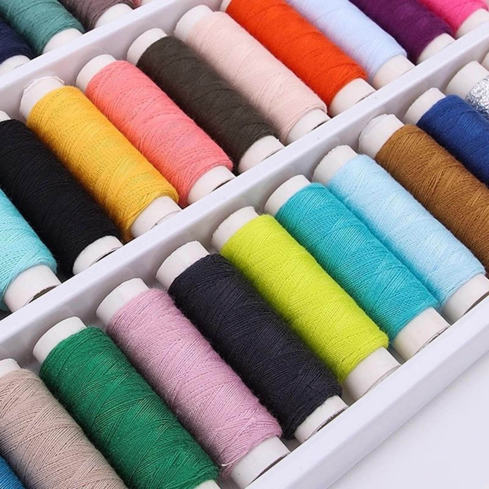 39Pcs Colored Sewing Thread Set Random Colors Polyester Spool Sewing Thread New