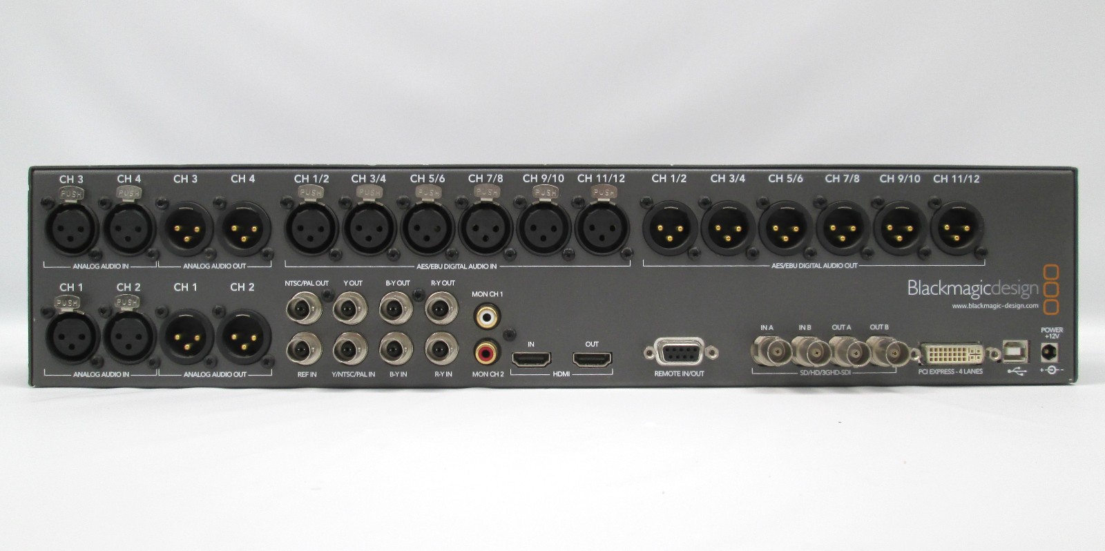 Blackmagic Design Multibridge Eclipse Audio Monitor Level Meter w/ Power Supply
