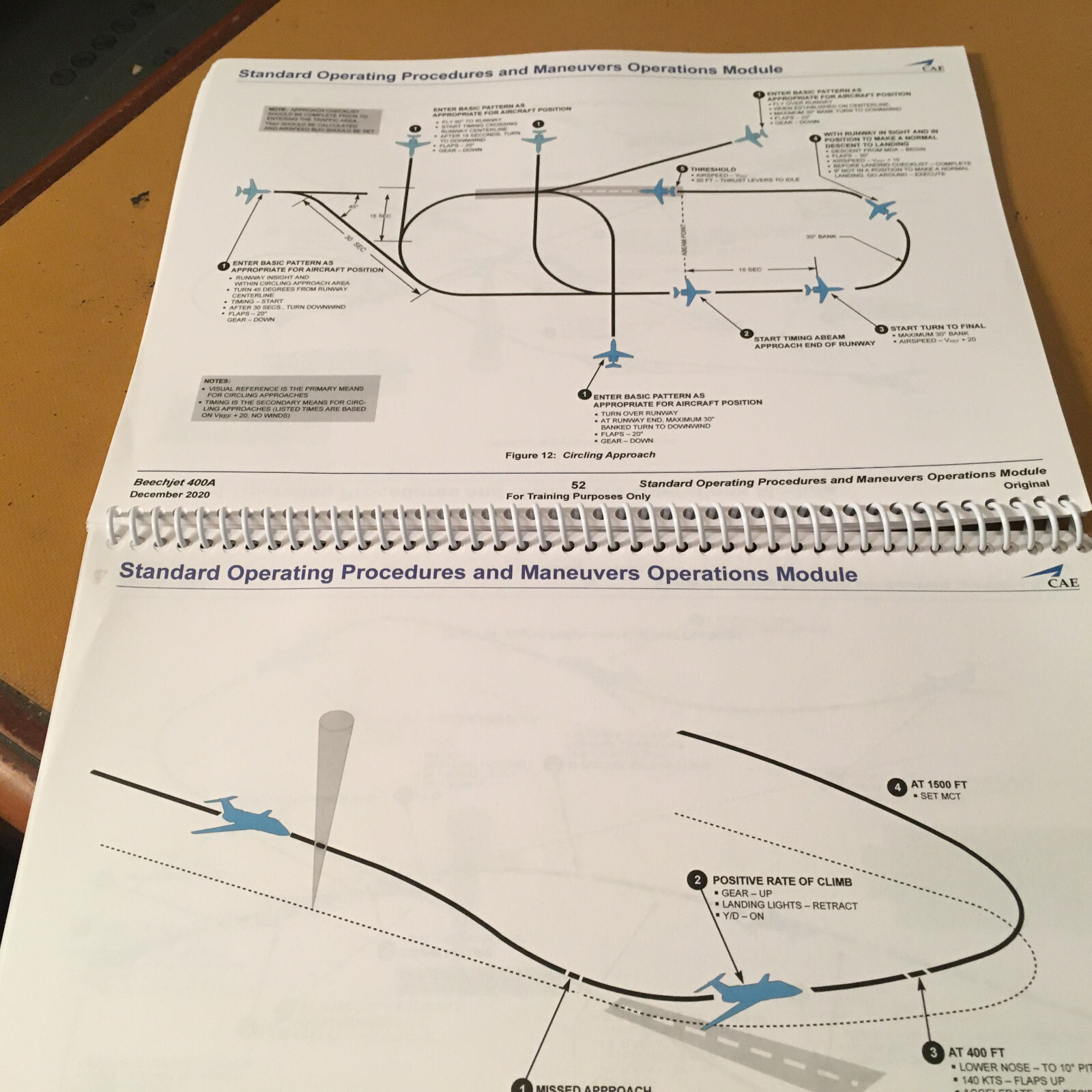 BeechJet 400A Standard Operating Procedures, Maneuvers Booklet Manual