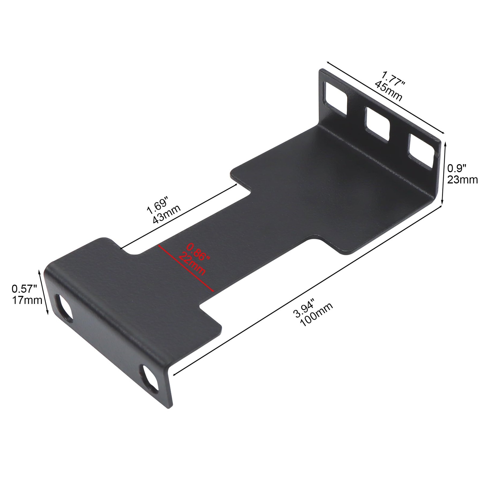 4 Pcs Server Rack Depth Extender, 1U Recessed Rack Extender Deep Mount Adapte...