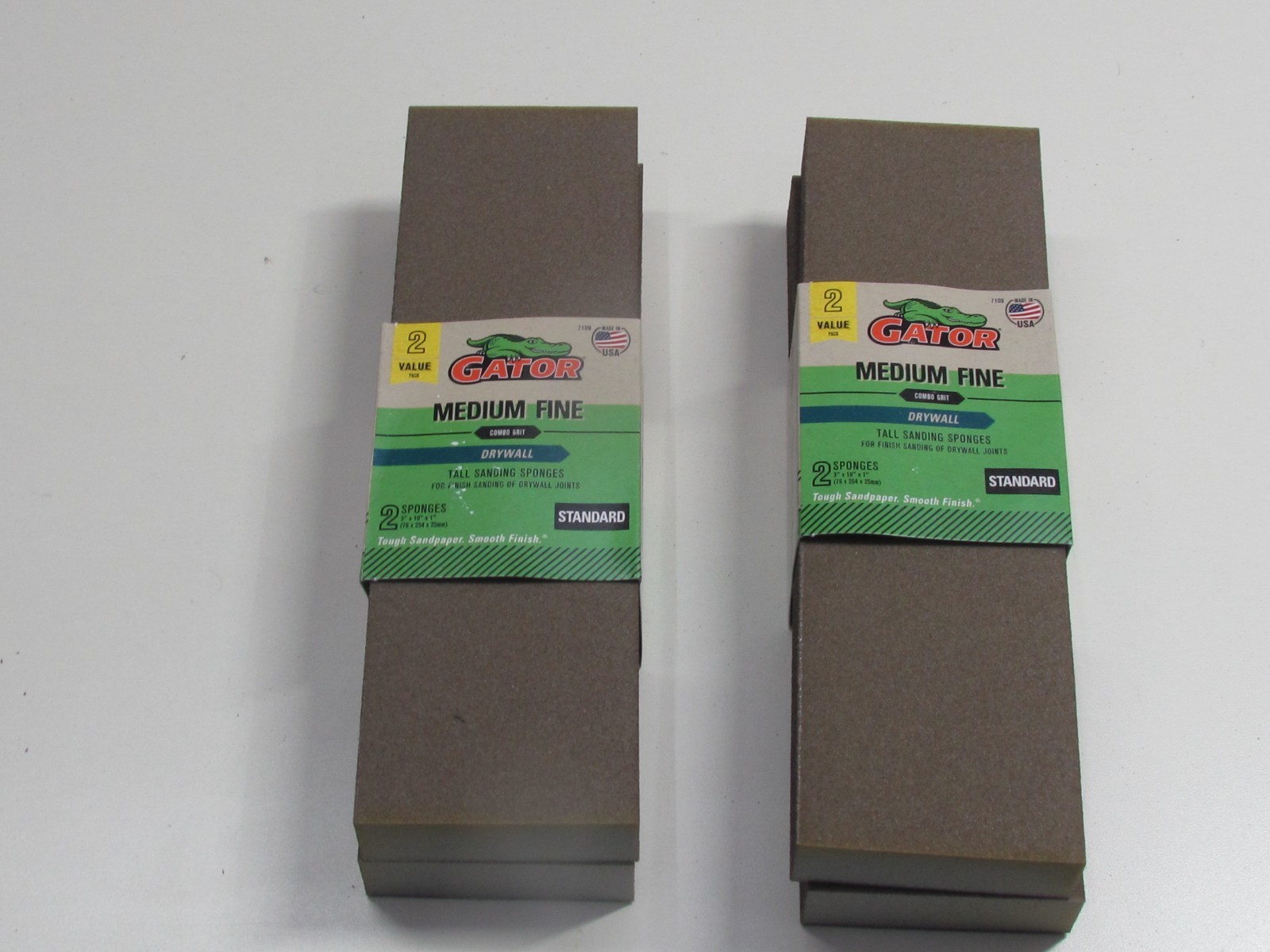 Gator Medium/Fine 5x11x1 Drywall Sanding Spong 2 piece Pack 2 Packs 14450-7109