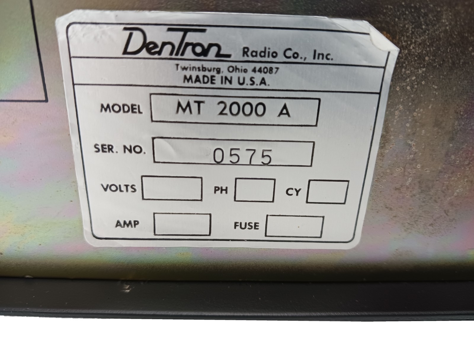 Dentron MT2000A Antenna Tuner - WORKS GOOD