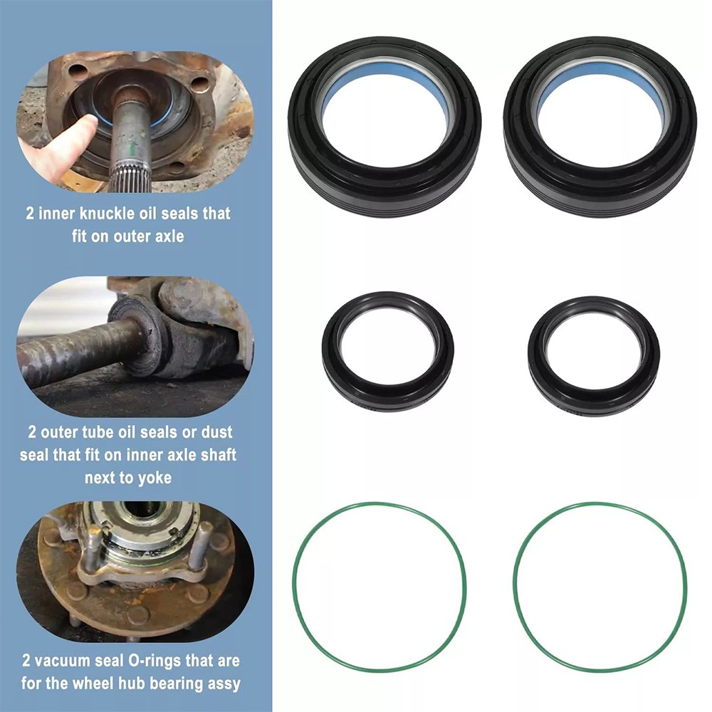 Fit For Ford 1998-2004 F250 F350 superduty Dana 50 & 60,front Axle Tube Seal Kit