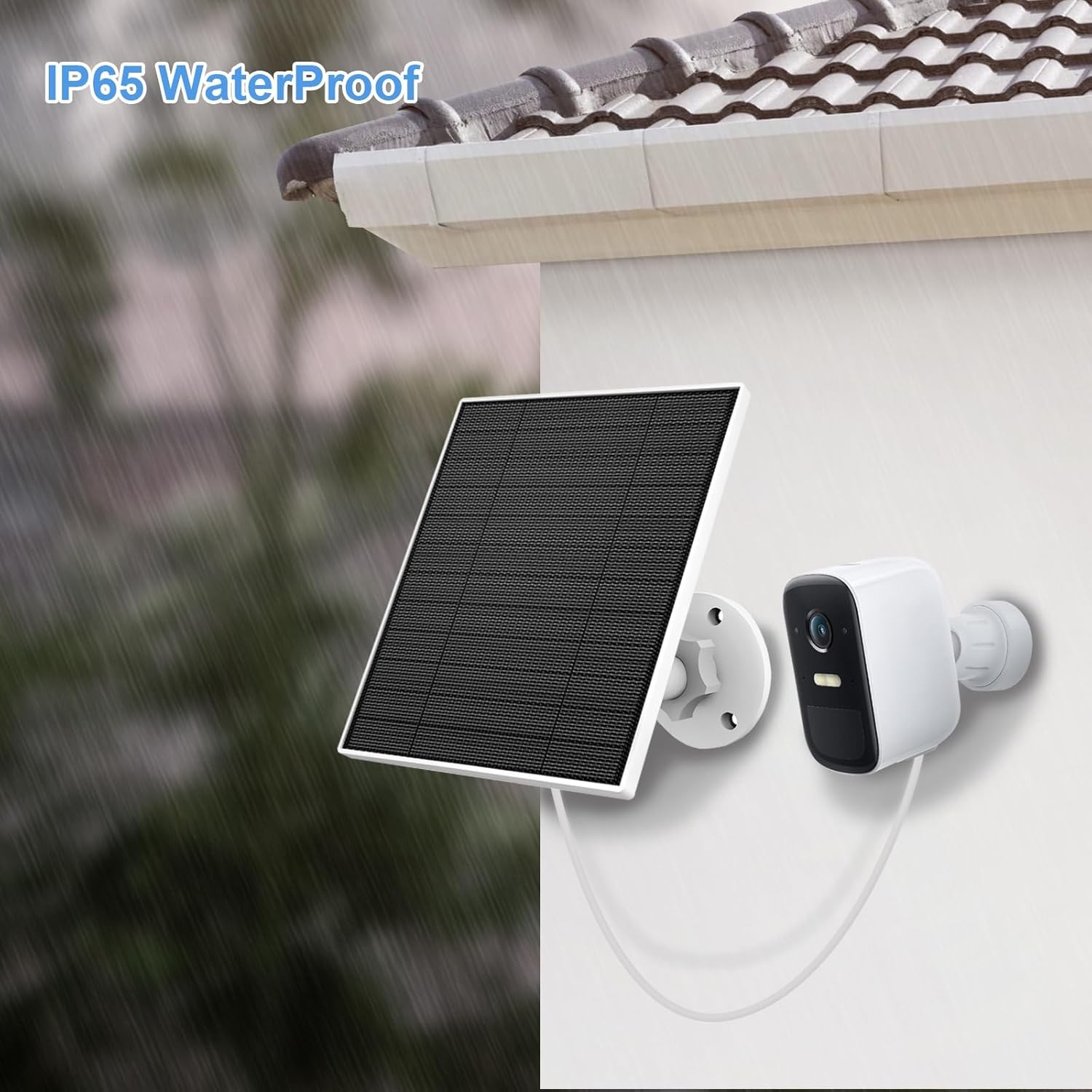 Solar Panel Eufy Outdoor Camera 5W Camera Solar Panel Charger Compatible Eufycam
