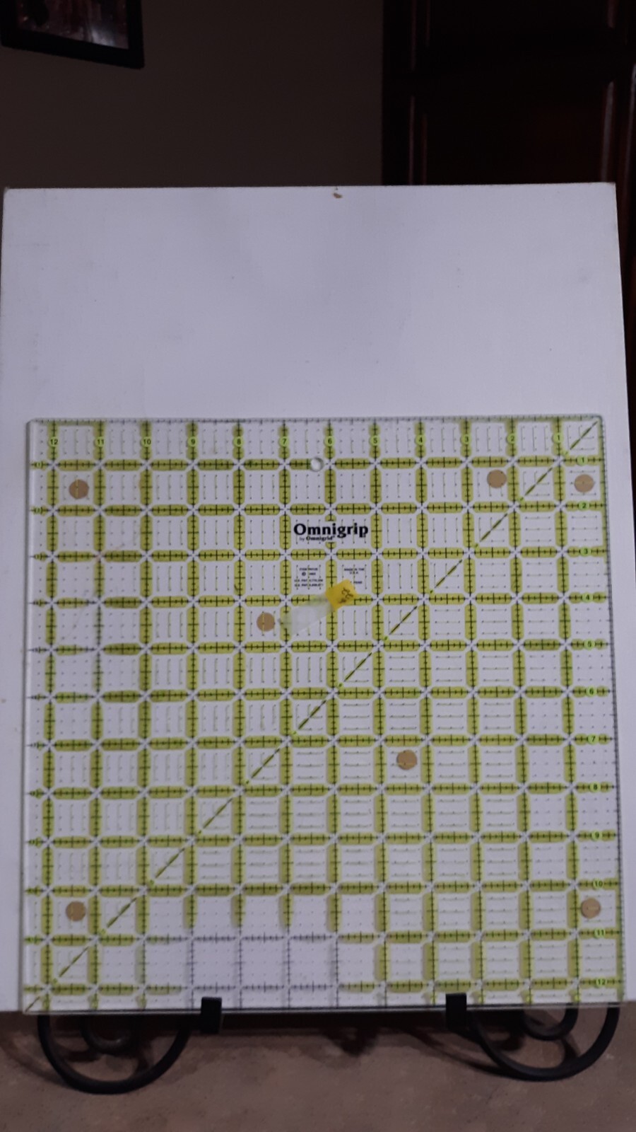 (#22) Quilting Template Omnigrid Cutting Guide 12x12- 2003- #RN125