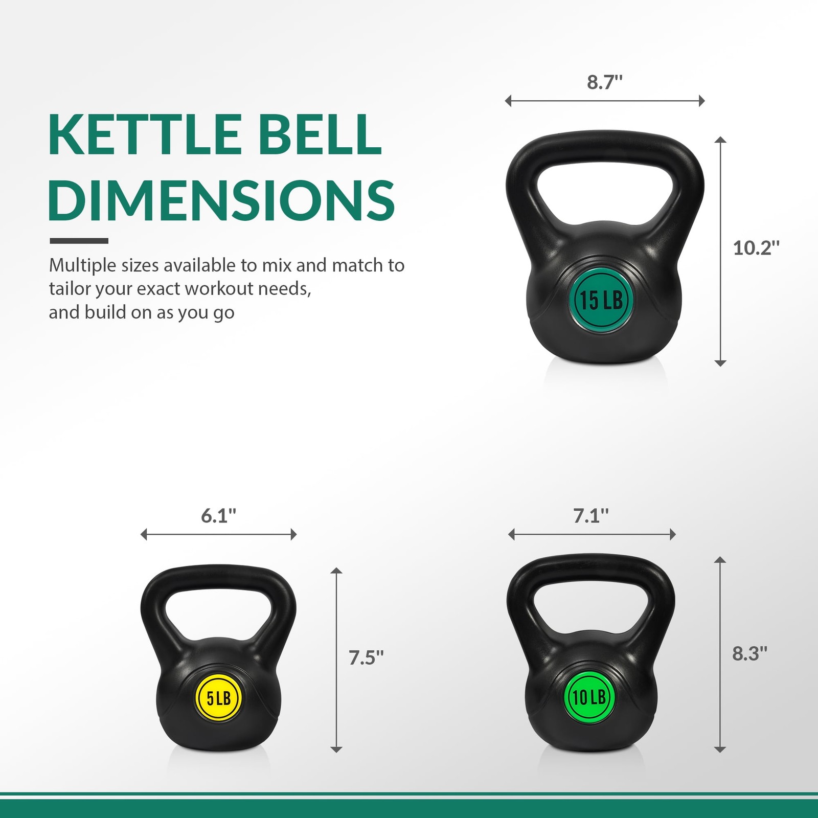 30LB Adjustable Sand-Filled Kettlebell Set, Home Strength Training Equipment