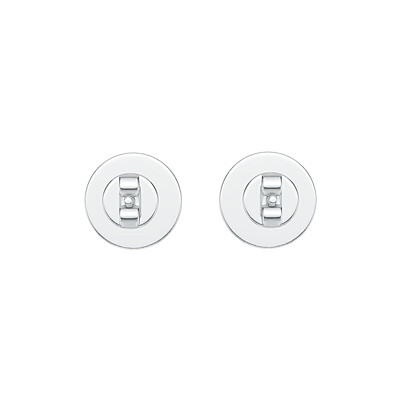 Sterling Silver Semi Mount Earrings Setting Round RD 8x8mm Cabochon Stud