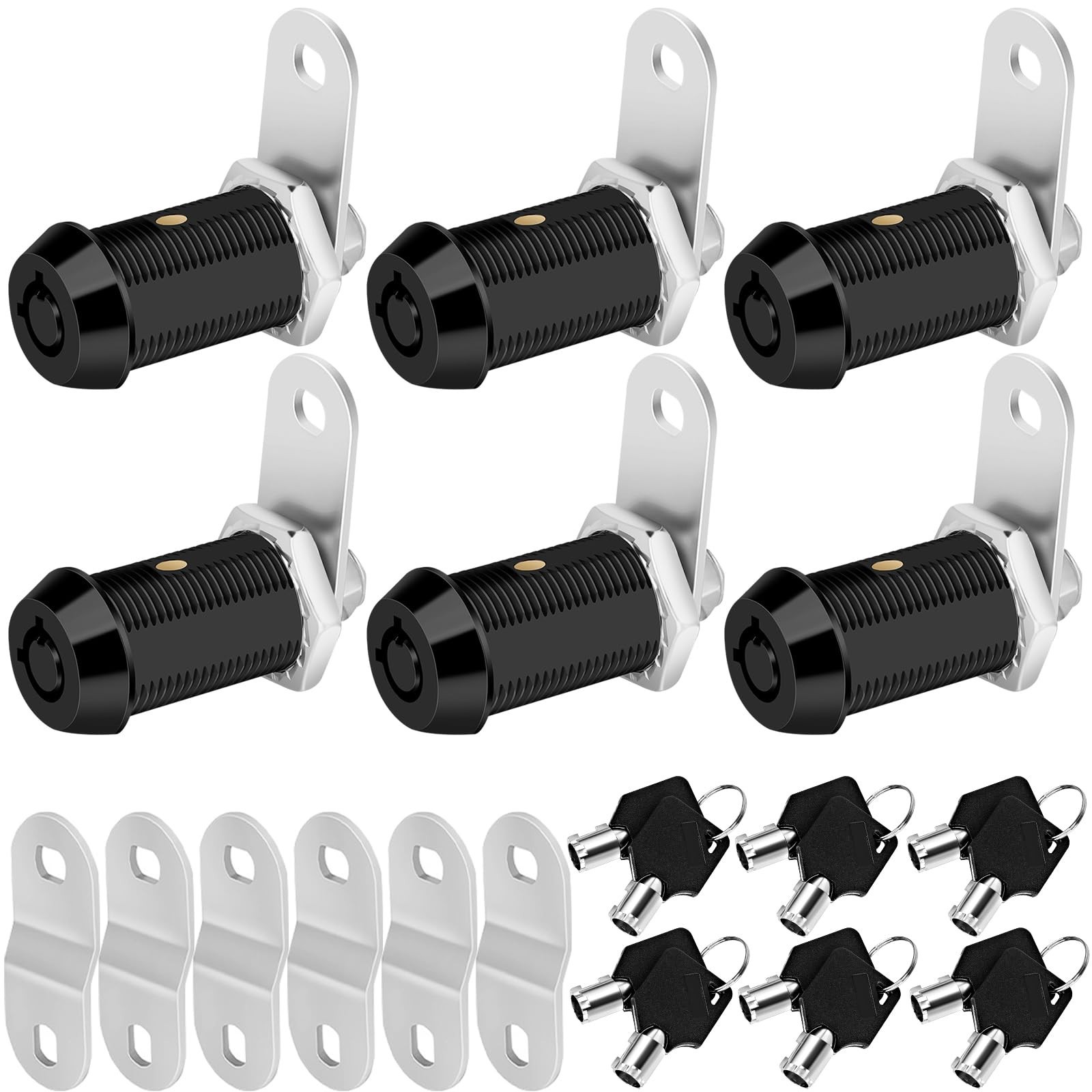 Cam Locks RV Storage Keyed Alike, 1-1/8" Fits 7/8" Max Door Thickness, Compar...