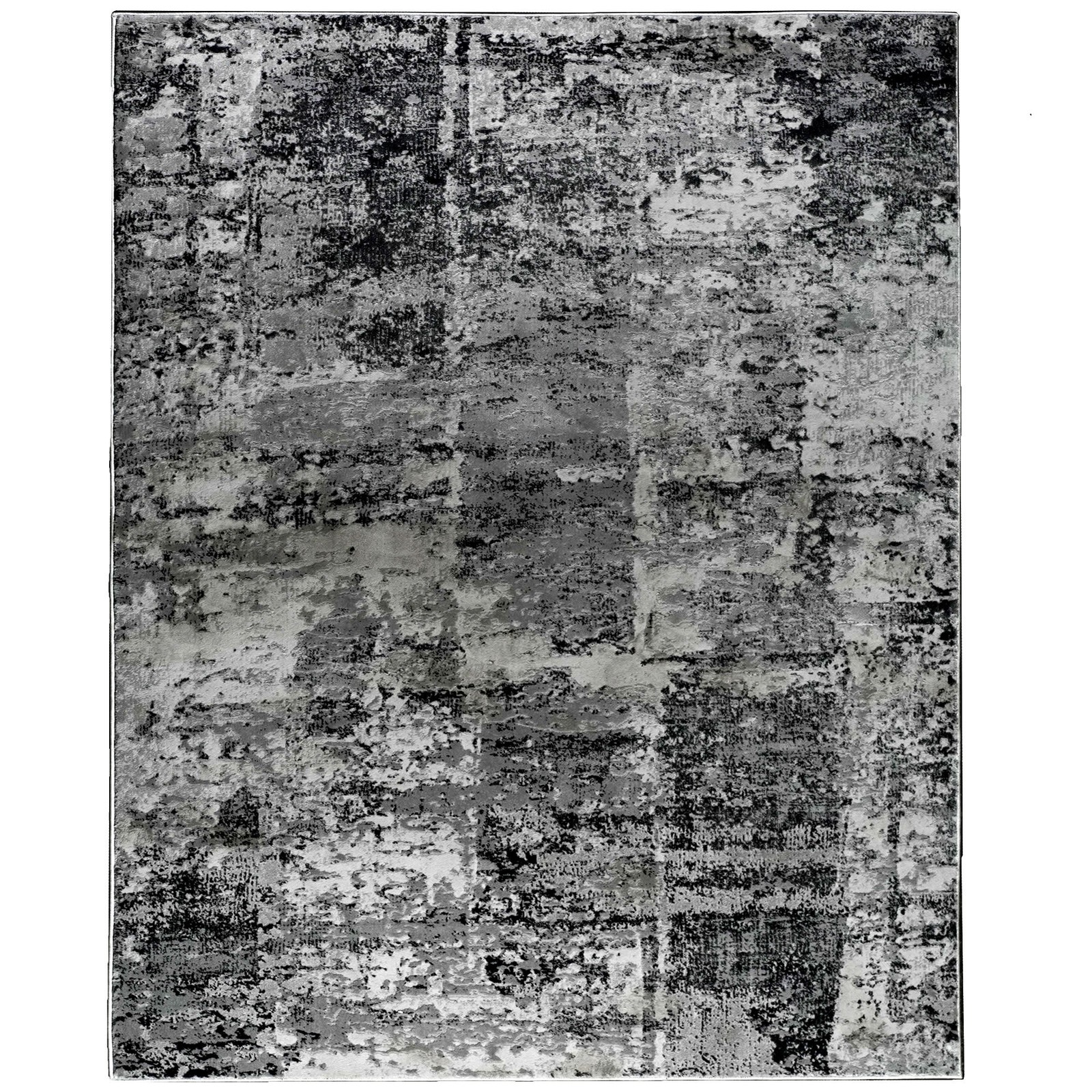 Ren Wil RARI-15489-310 2-1/2' x 10' Polyester Abstract Indoor - Grey