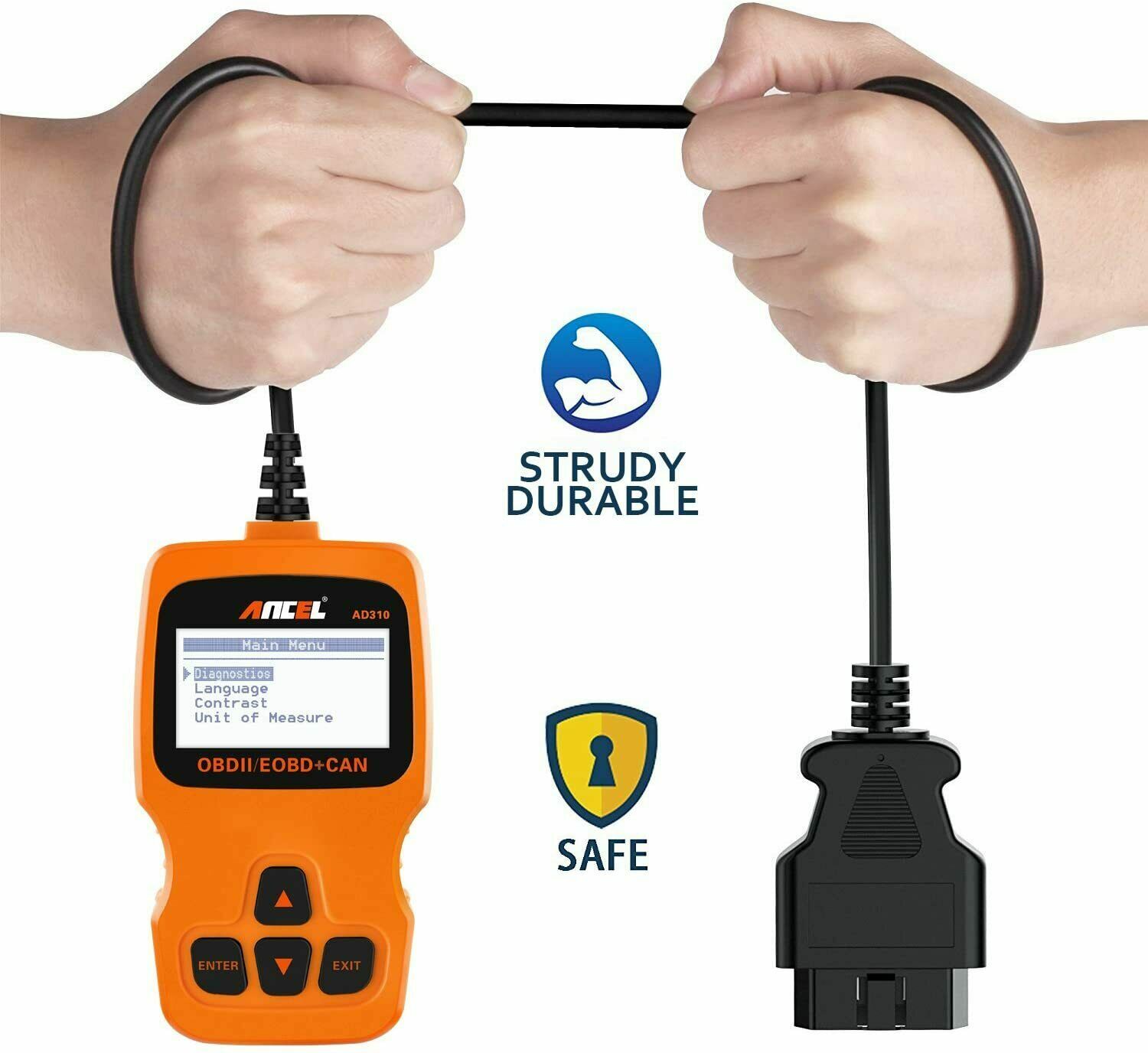 Ancel AD310 OBD2 Scanner Auto Car Code Reader Check Engine Fault Diagnostic Tool