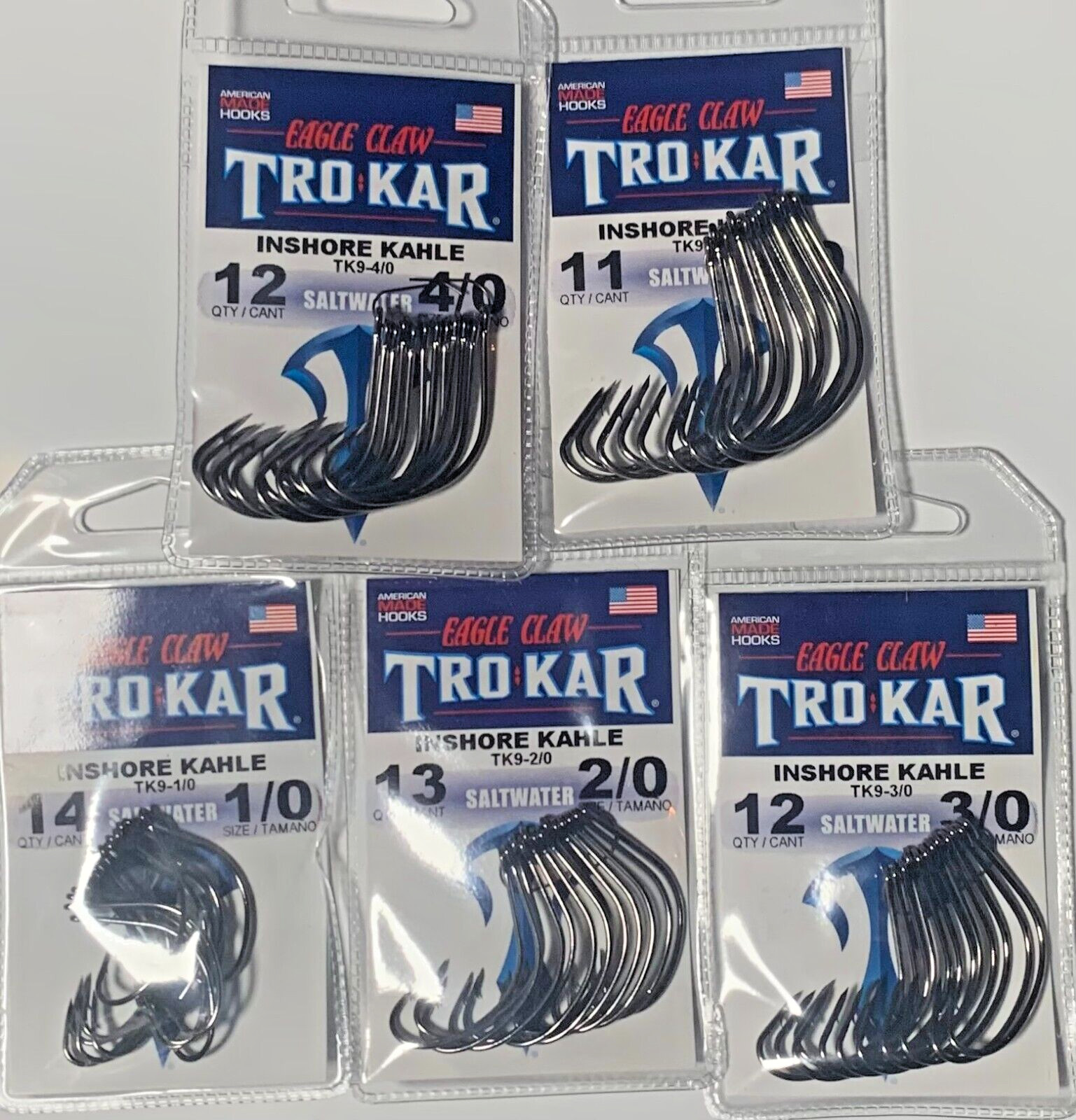 Trokar TK9 TK-9 Inshore Saltwater Many Sizes  Kahle Fishing Hook 1/0 2/0 & More