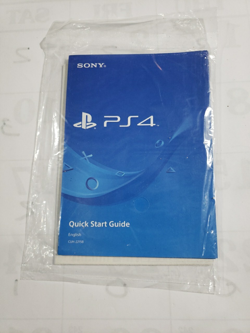 Sony PS4 Playstation 4 Quick Start Guide  Owner Manual BRAND NEW IN SEALED BAG