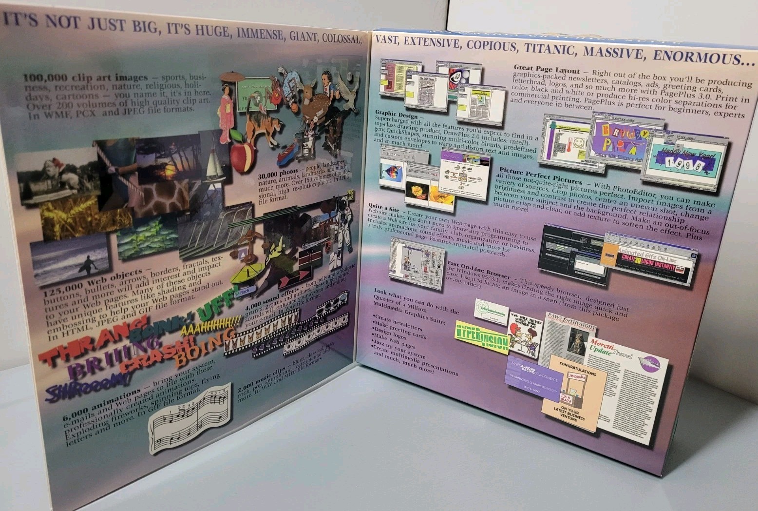 Quarter Million Multimedia Graphics 11 CD-ROM PC Computer Big Box Windows 1998