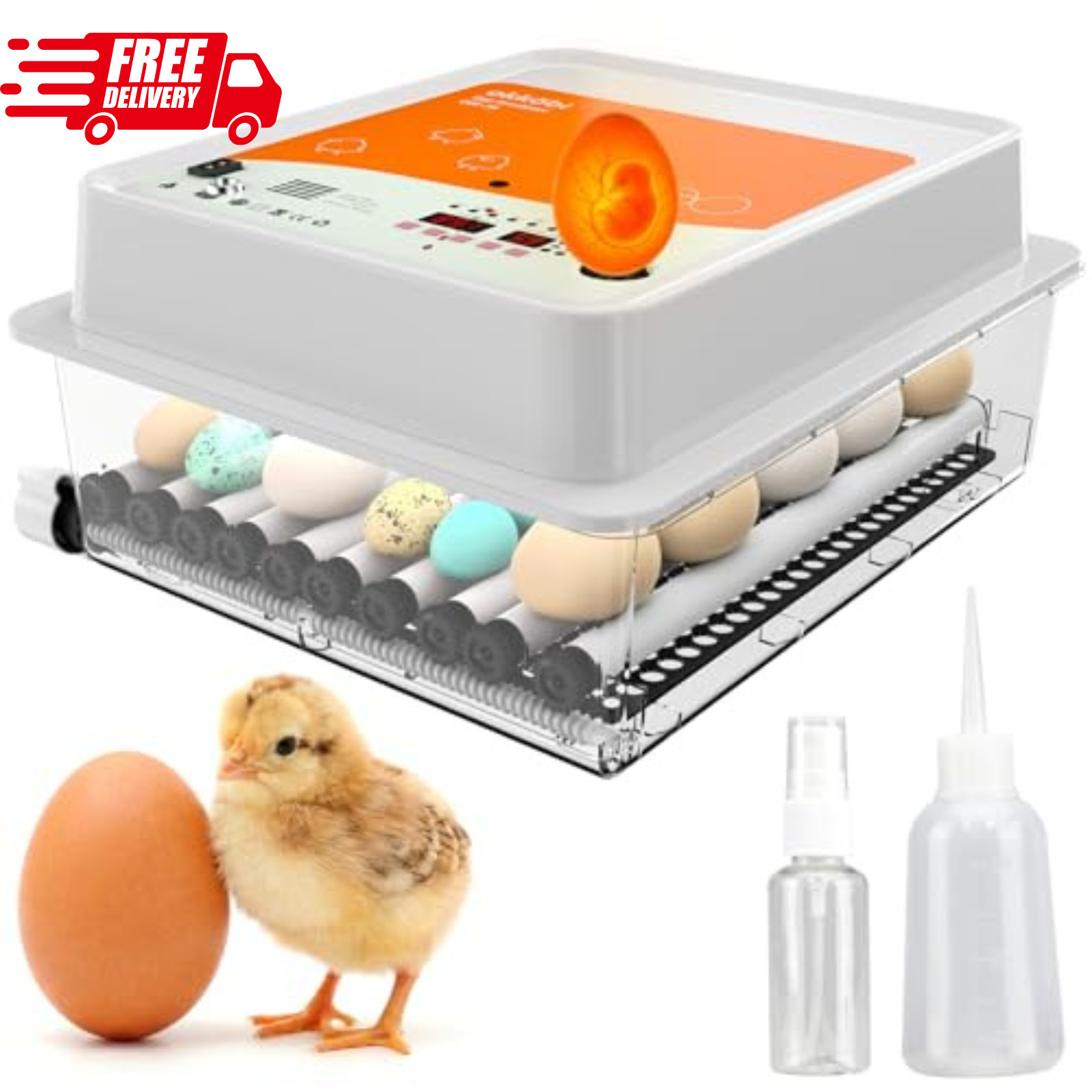 Incubators for Hatching Eggs, Egg Incubator with Automatic Egg Turning and Humid