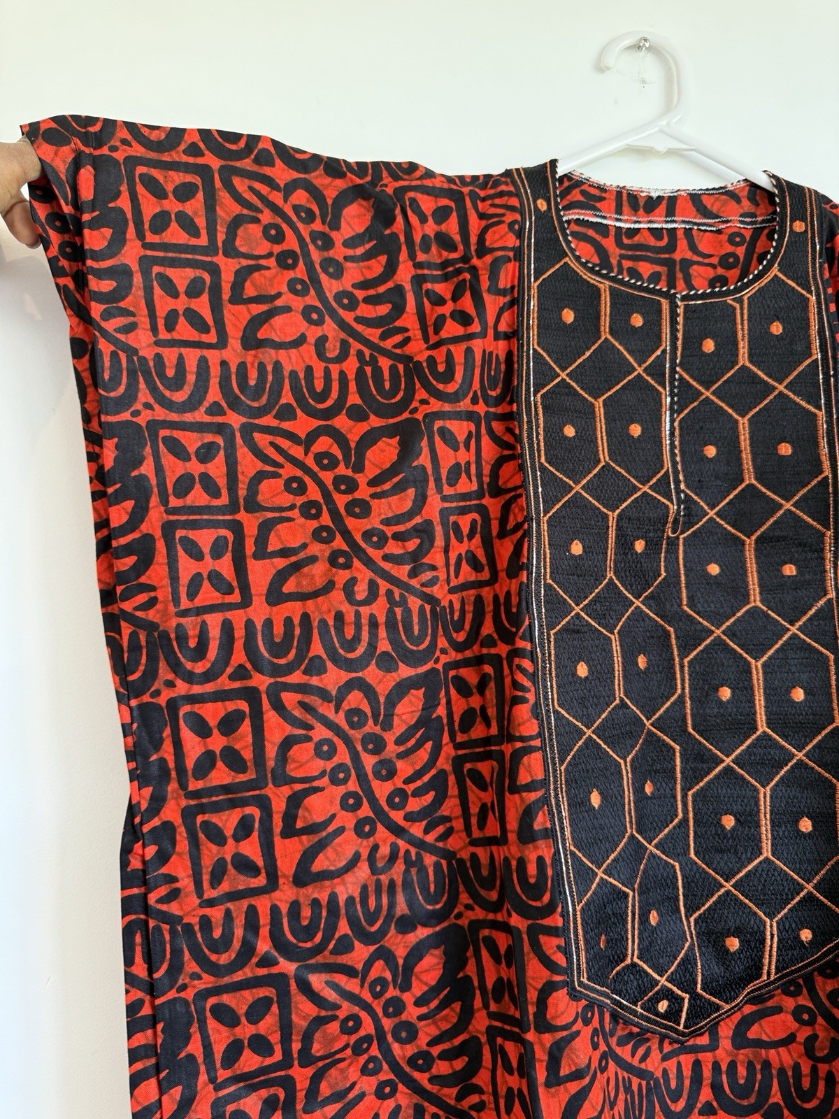 African Ankara dress Long Kaftan Adire Dashiki Bubu Cotton Dress Brand New