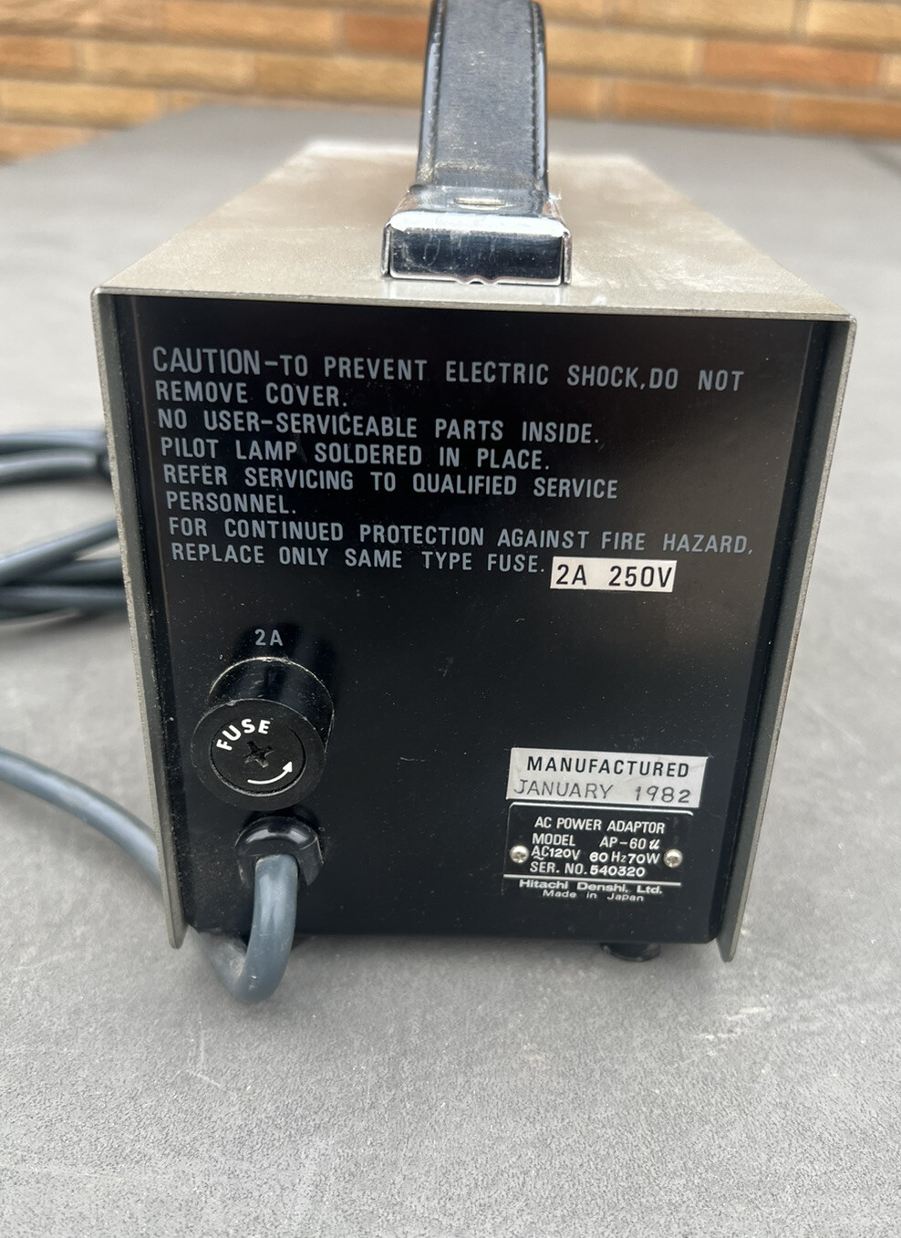 Hitachi Camera AC/DC Power Adapter AP-60