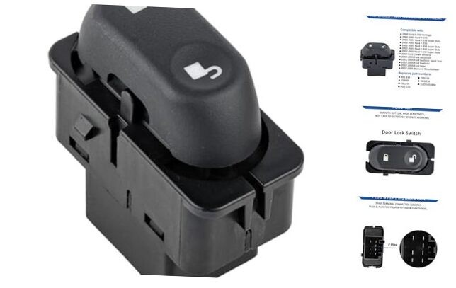 Power Door Lock Switch for Ford F150 F250 F350 Super Duty 01-07 1L2Z14028AB