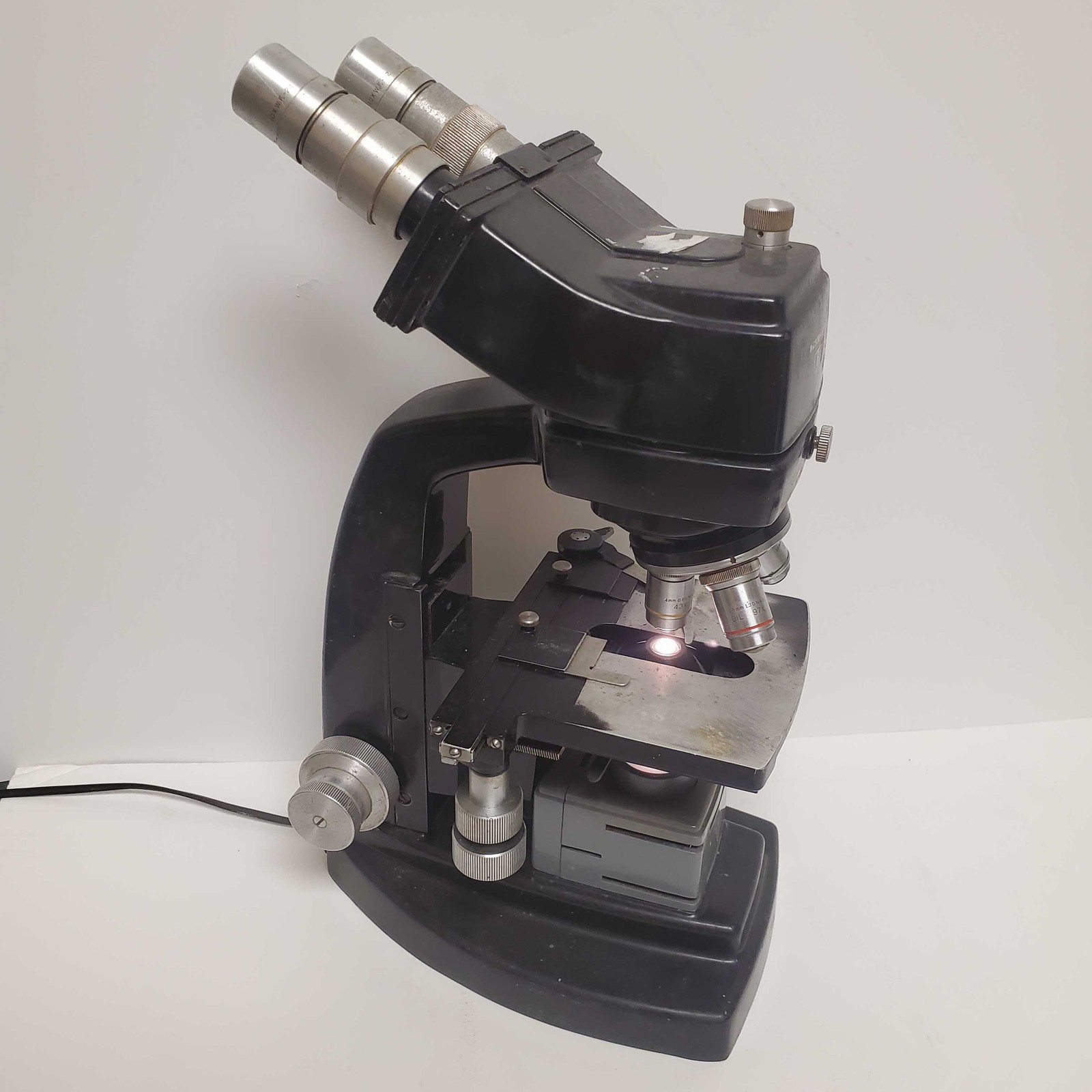 Vintage Bausch & Lomb Microscope M Series #NVS, AS-IS