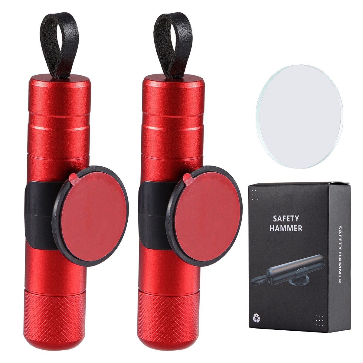 2x Car Safety Hammer Window Glass Breaker Seat Belt Emergency Escape Cutter Tool