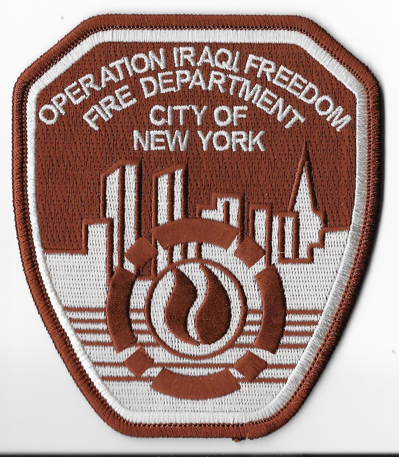 New York City Fire Dept Operation Iraqi Freedom Patch V1