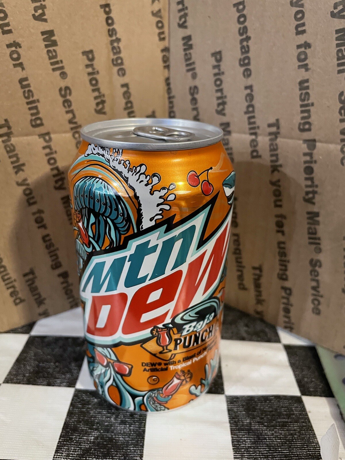 Mountain Dew Baja Punch Single (1) 12oz Can Sealed/Full