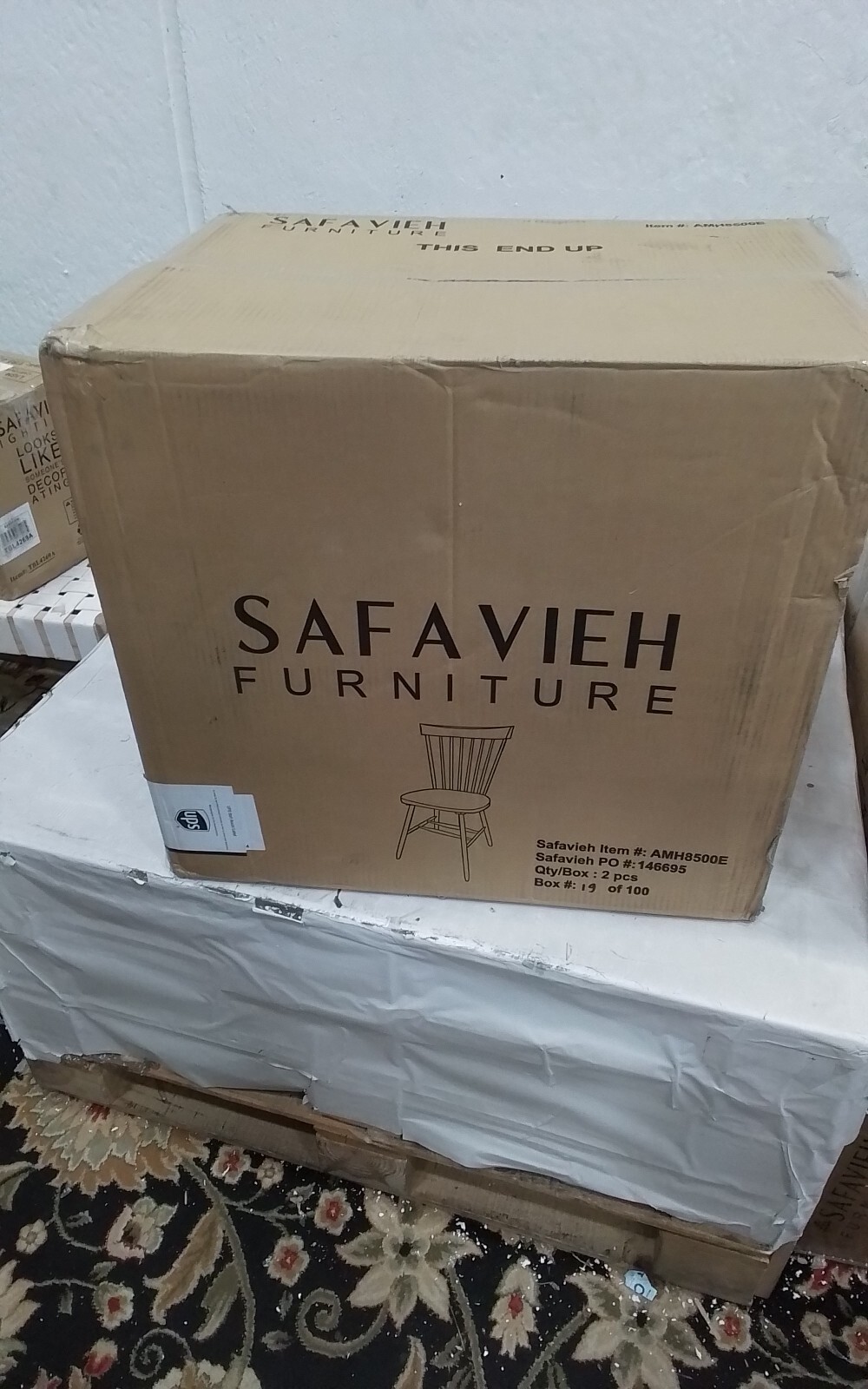 Safavieh PARKER SPINDEL SIDE CHAIR, Reduced Price 2172745921 AMH8500E