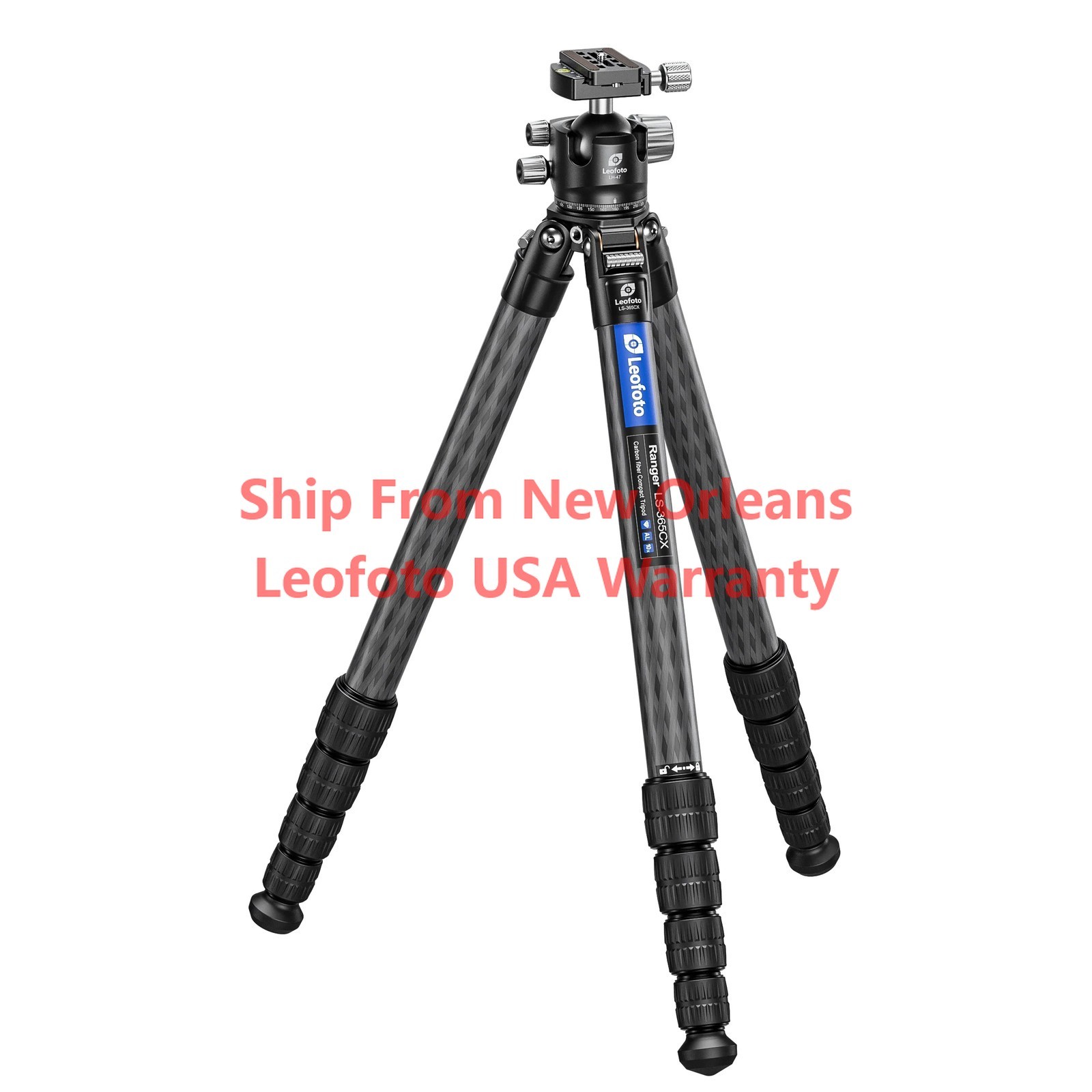 Leofoto LS-365C X Version Ranger Series Tripod + Ballhead Set - LS-365CX+LH-47