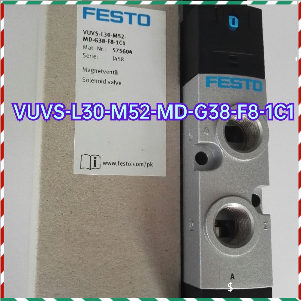 1PCS NEW FESTO Solenoid valve VUVS-L30-M52-MD-G38-F8-1C1{575604} Fast ship ###