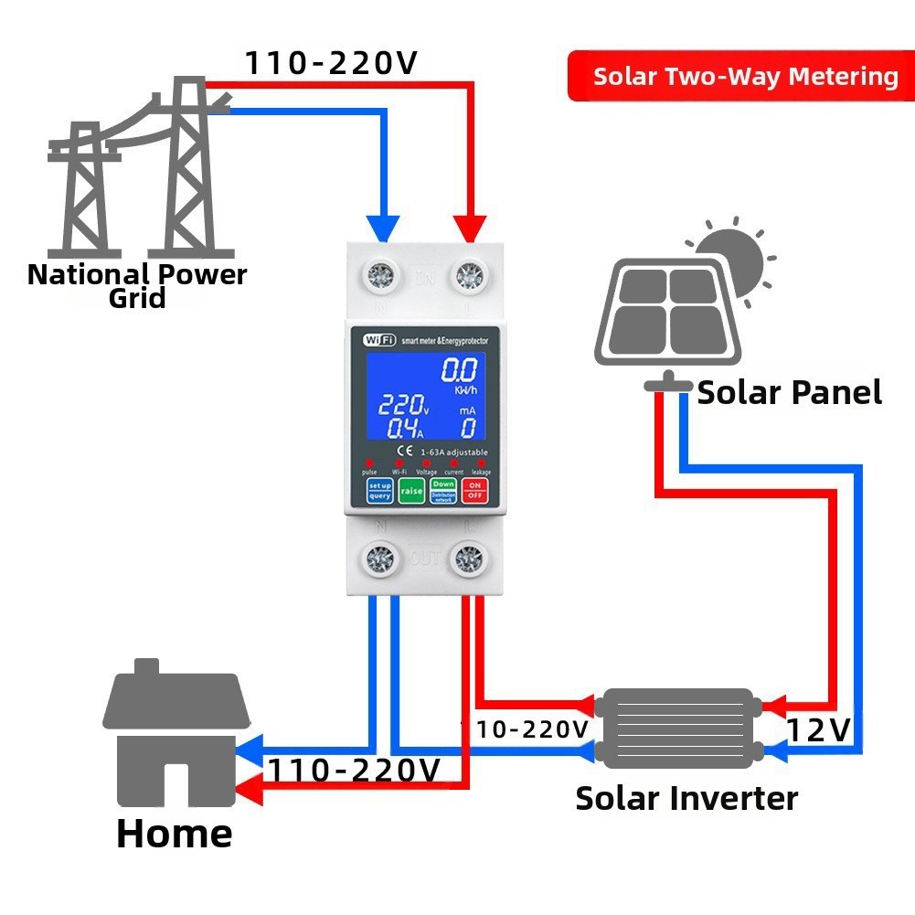 WiFi Pump Controller for Tuya with Smart Remote Access and Leakage Protection