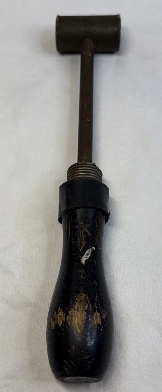 Disston No 3 Brass Antique Hammer With Metal and Wood Handle