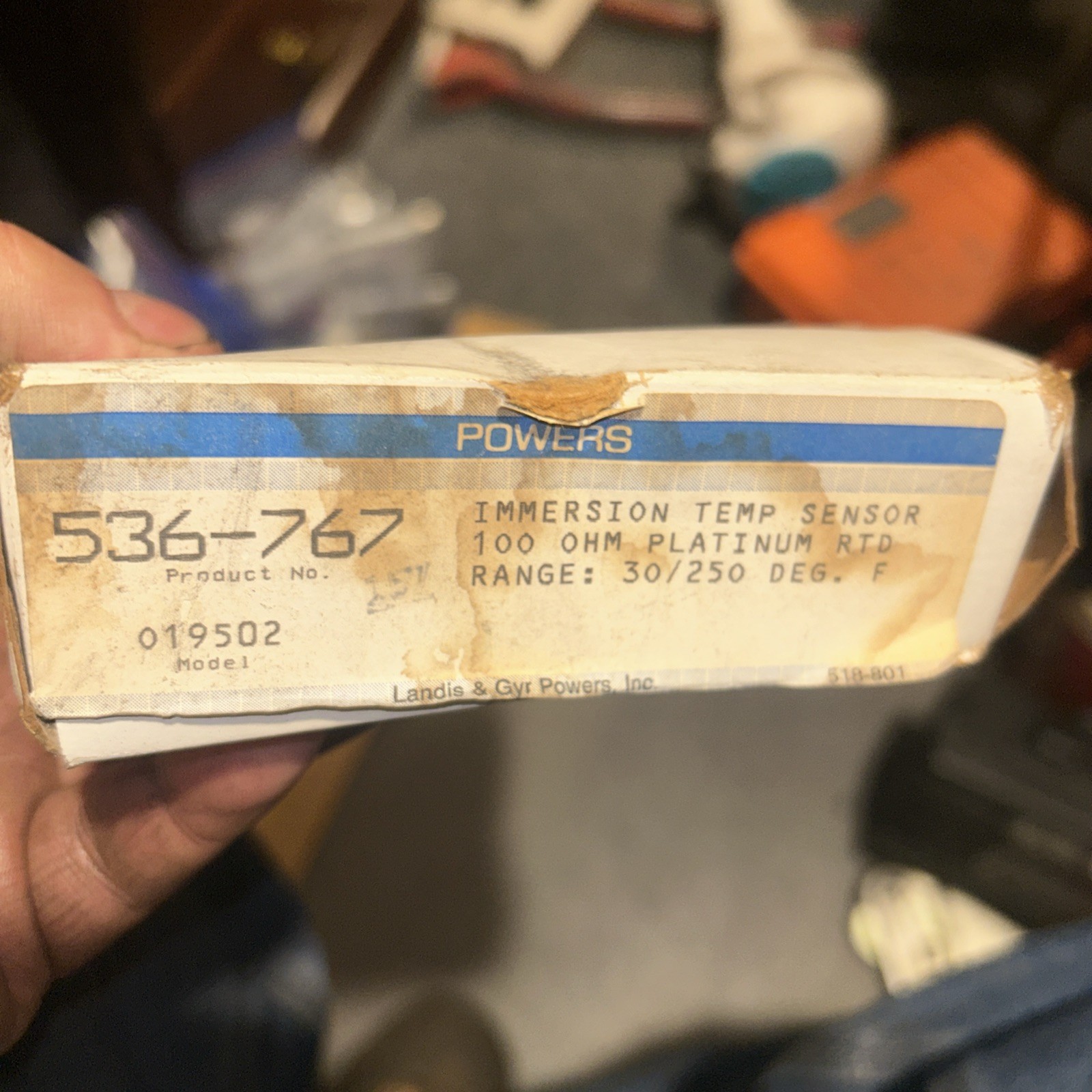 Powers - Model #536-767 - Immersion Temp. Sensor - NEW