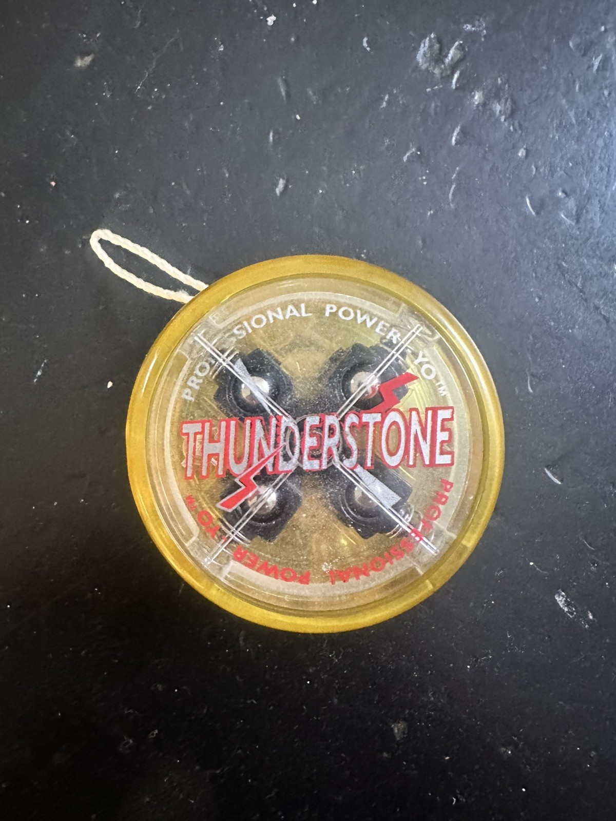 Thunderstone 4 Ball Clutch Power Yo-yo 1990s, Yellow Colour