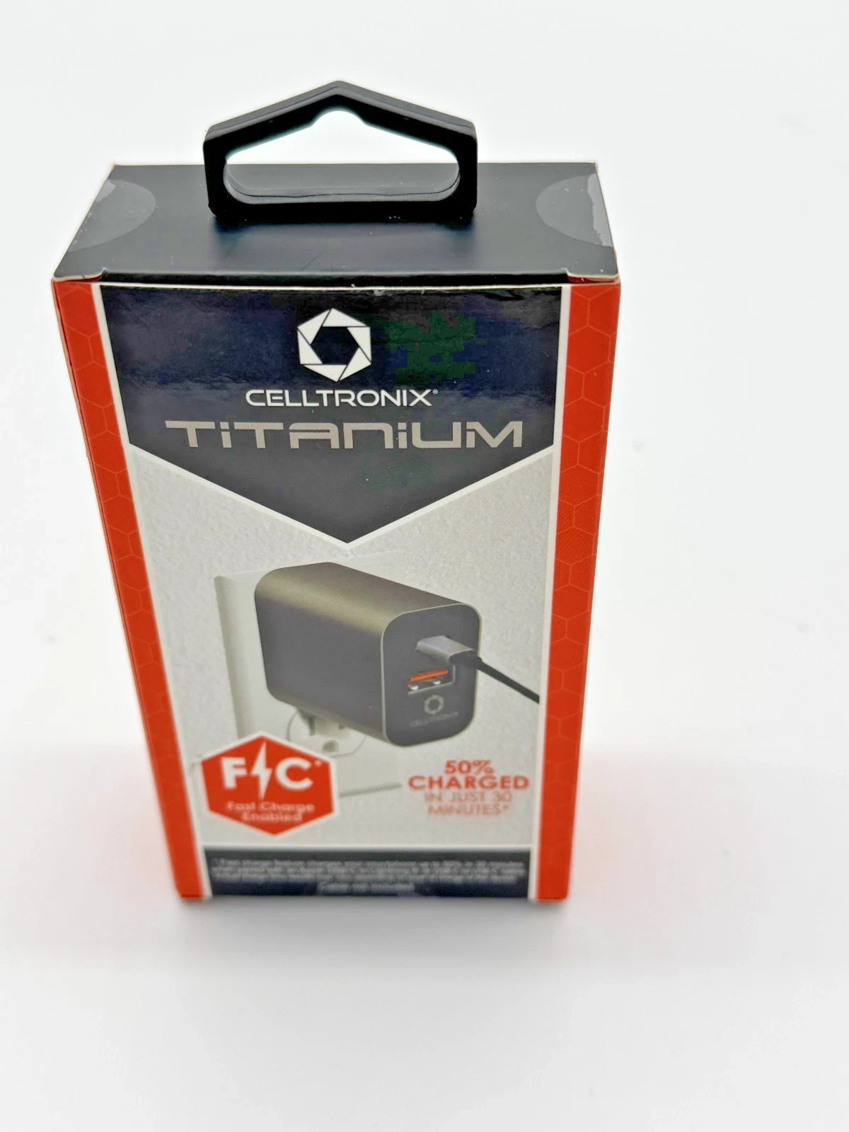 Celltronix Titanium Type-C Fast Charger Dual Port 20w USB C Wall Charger Black