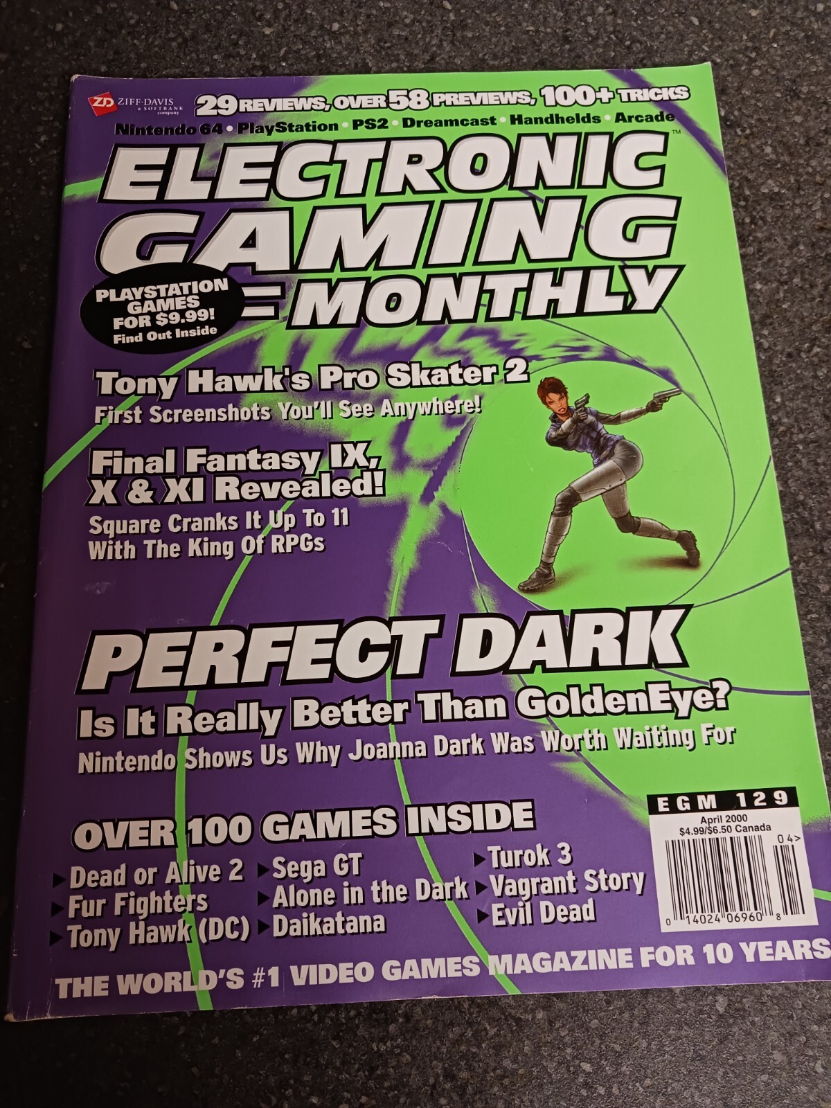 Vintage Electronic Gaming Monthly Magazine EGM Issue #129 April 2000