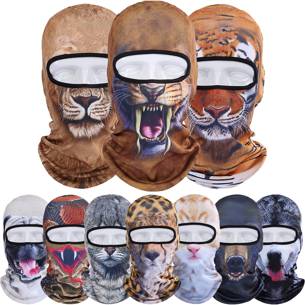 3D Animal Balaclava Face Mask for Music Festivals Raves Skiing Halloween Party