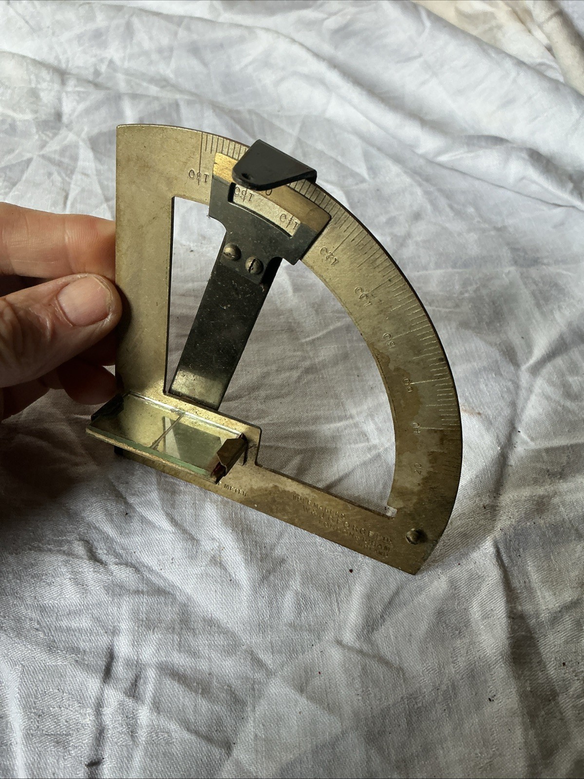 MURRAY'S PATENT ANGLE METER Engineering Brass W & J George Ltd London