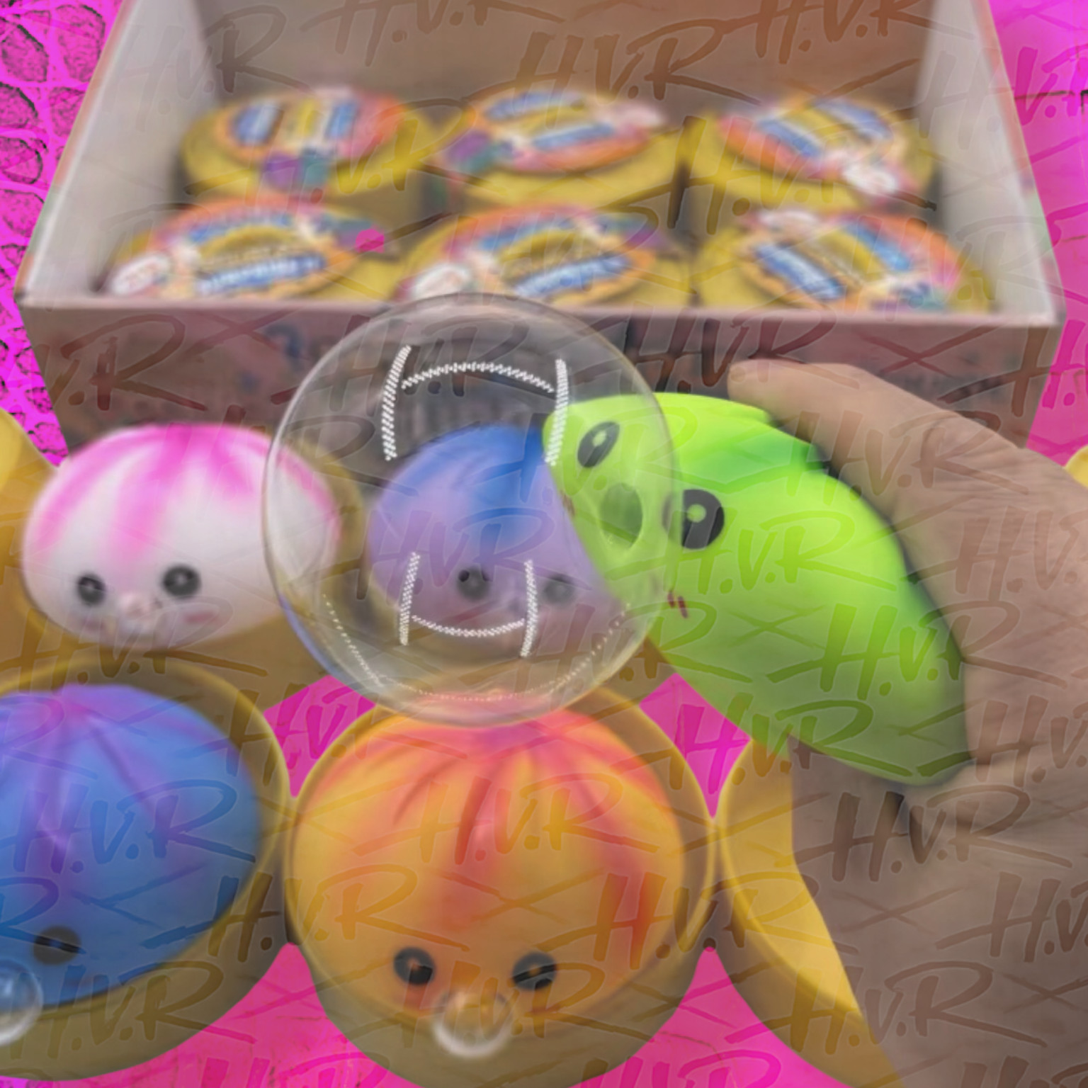 2026 Bubble Blowing Dumpling Squeeze Toy Mystery Box -random!