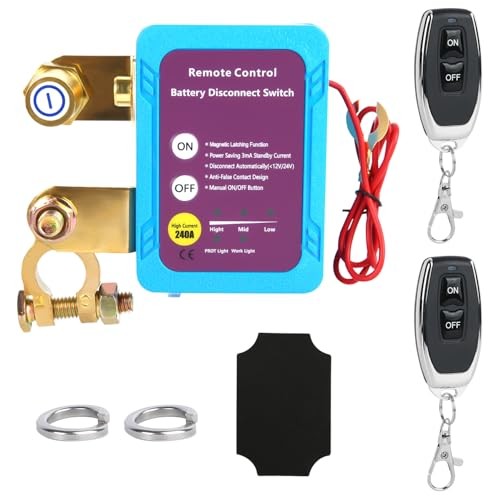 2V 240A Remote Control Battery Disconnect Switch, Smart Car Kill Switch