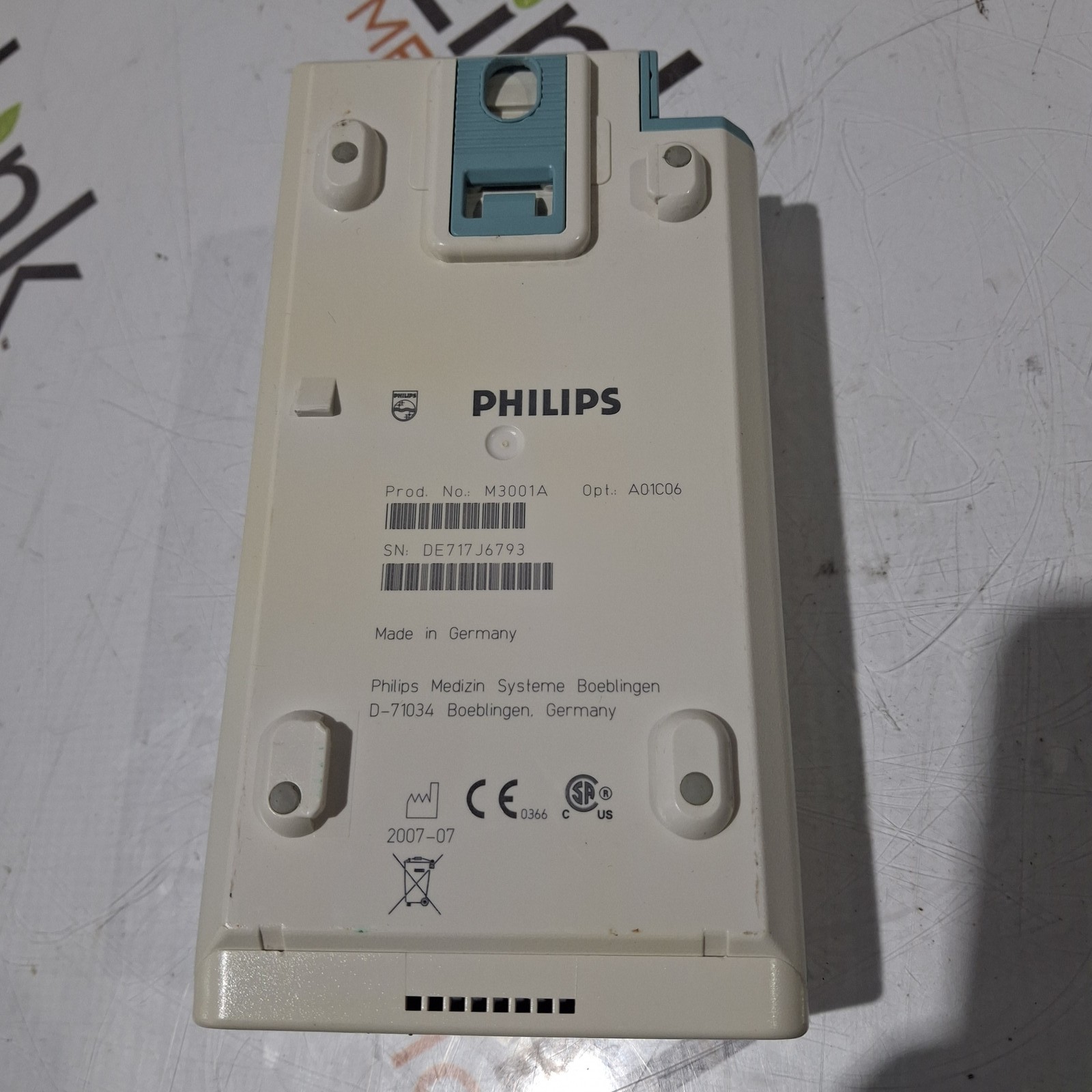 Philips M3001A-A01C06 Fast SpO2, NIBP, ECG, Temp, IBP MMS Module