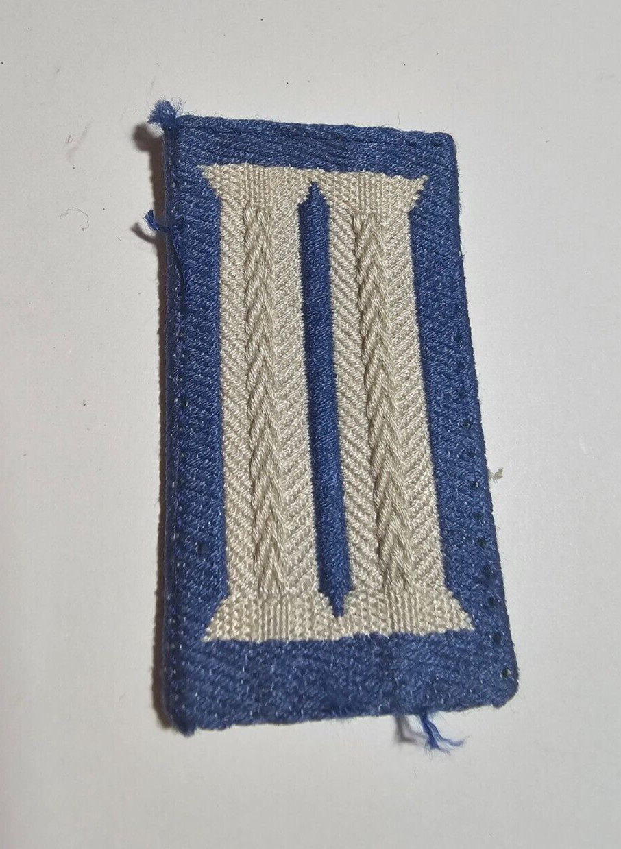GERMAN ARMY MEDICAL? BUNDESWEHR BLUE COLLAR INSIGNIA BADGE PATCH TAB UNIFORM WW2