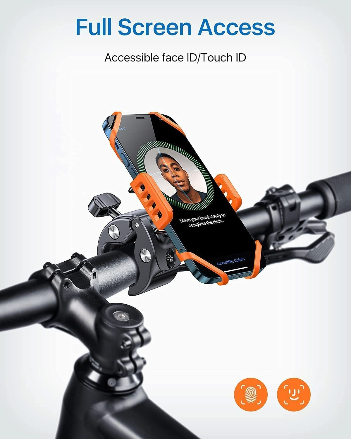 andobil Bike Phone Mount Super Stable on Bumpy Road] Motorcycle Phone Mount Un