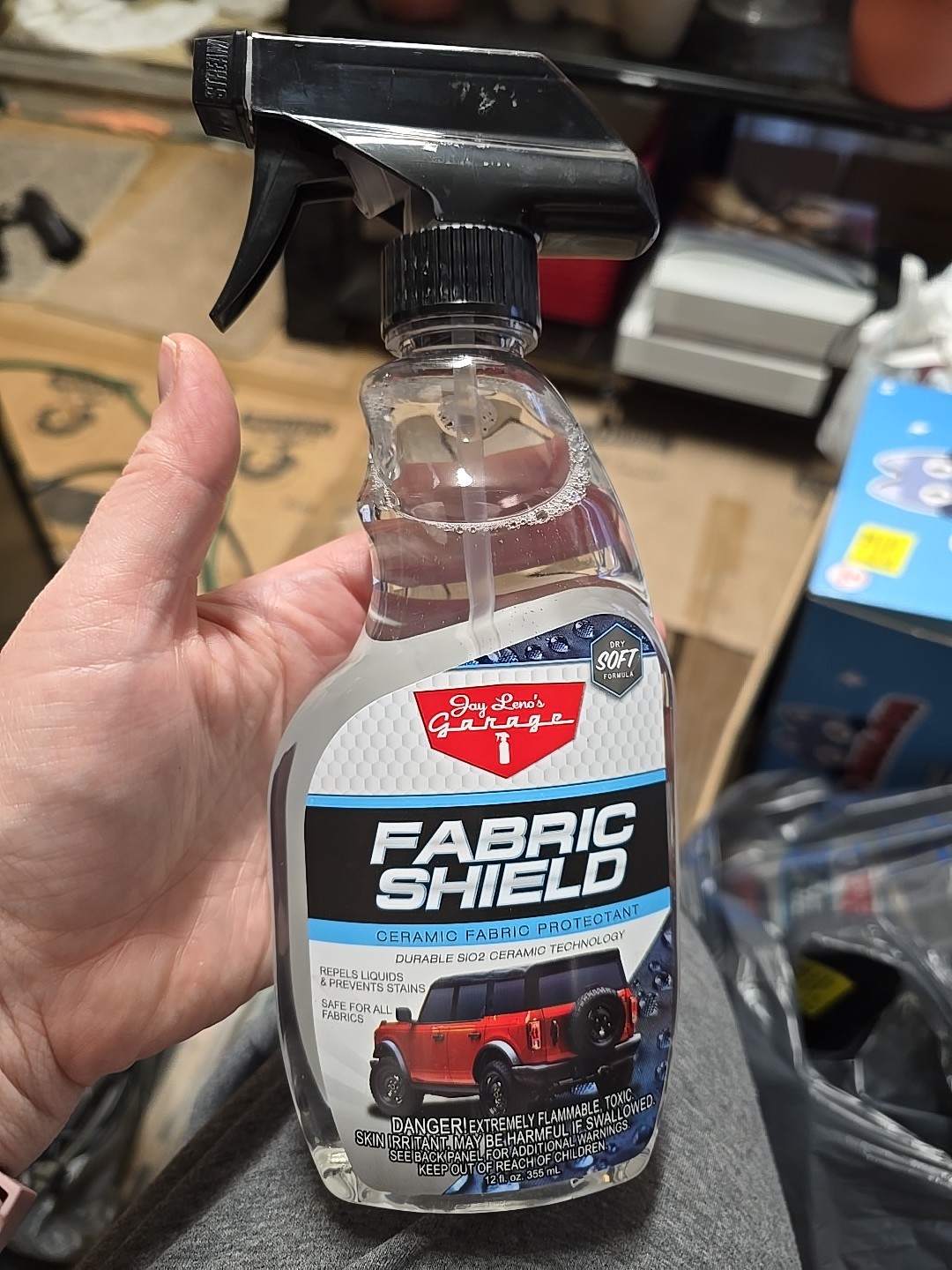 Jay Leno's Garage Fabric Shield 12oz - Ceramic Fabric Protectant & Stain Protect