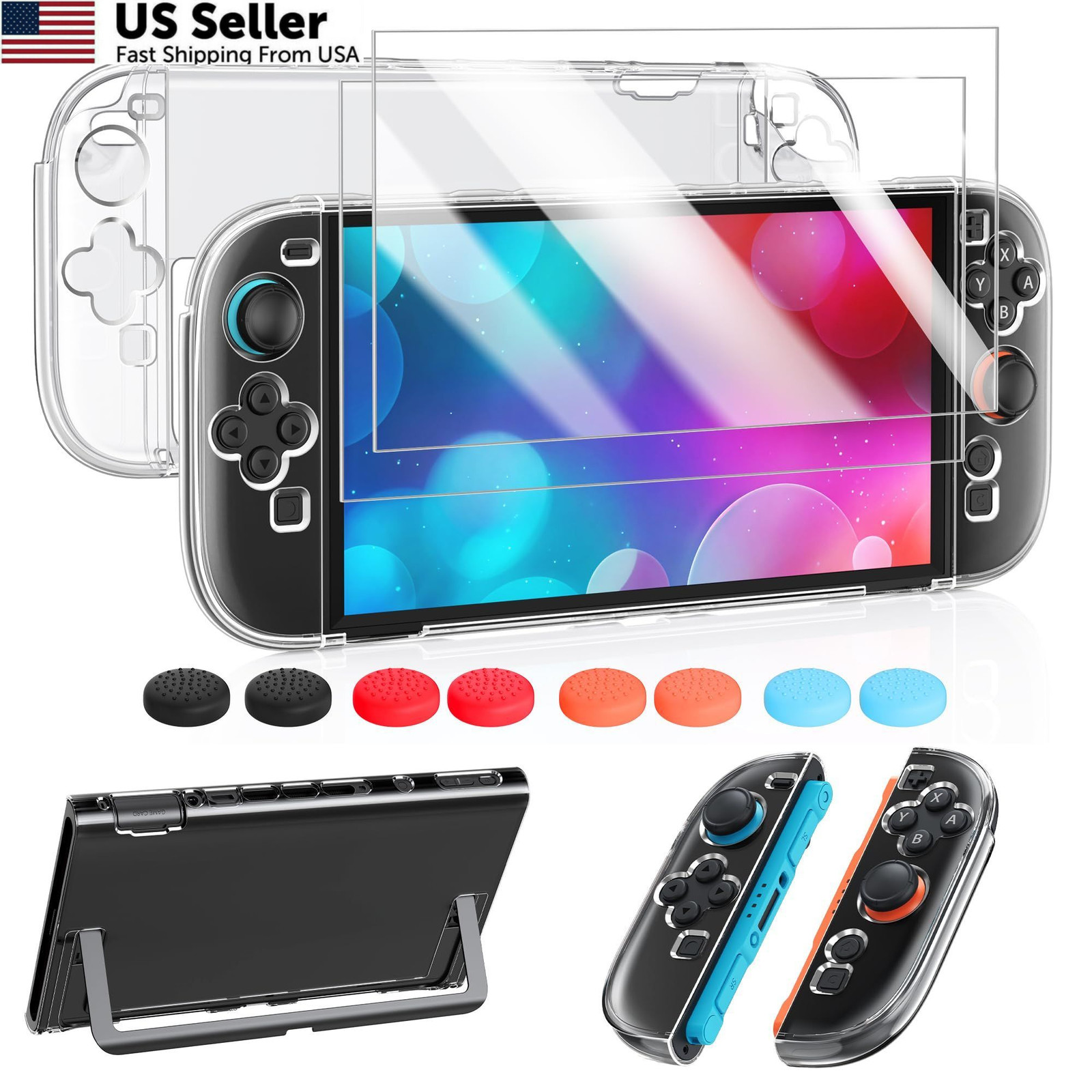 FYOUNG Protective Case for Nintendo Switch 2 2025, 2 7.9inch, Clear