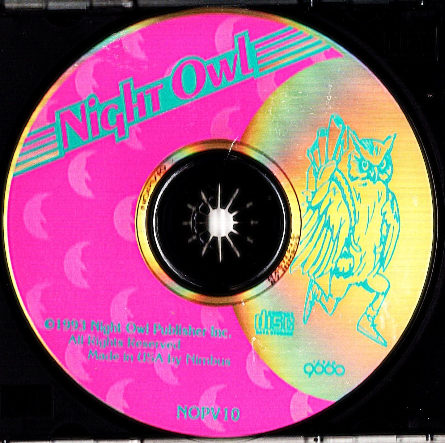 Night Owl CD The Best of Shareware! NOPV-10 CD-ROM 1993 PC DOS #8