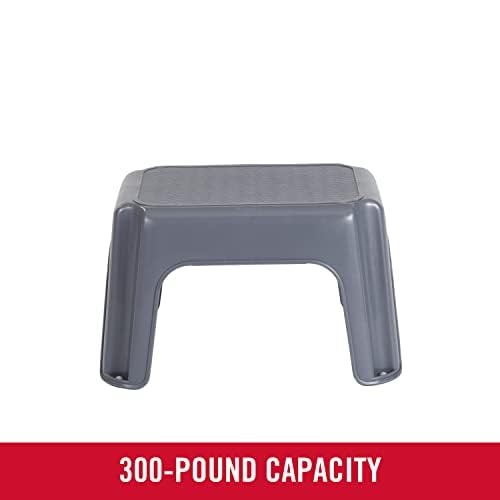 Rubbermaid One-Step Stool Bisque Holds up to 200 1 ct (Pack of 1), Gray