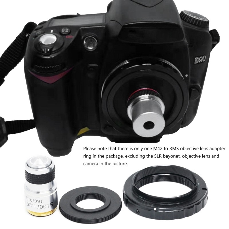 Microscope Objective RMS Thread Transfer to M42 Interface Adapter