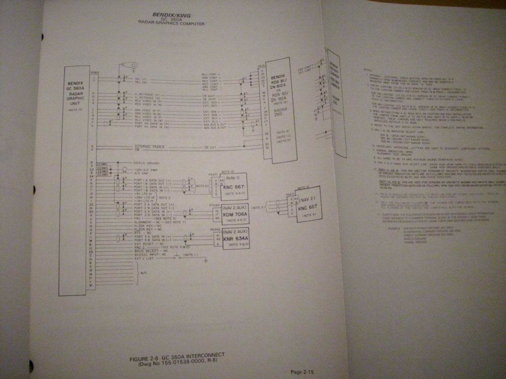 King Bendix GC 360A Radar Graphics Install Manual