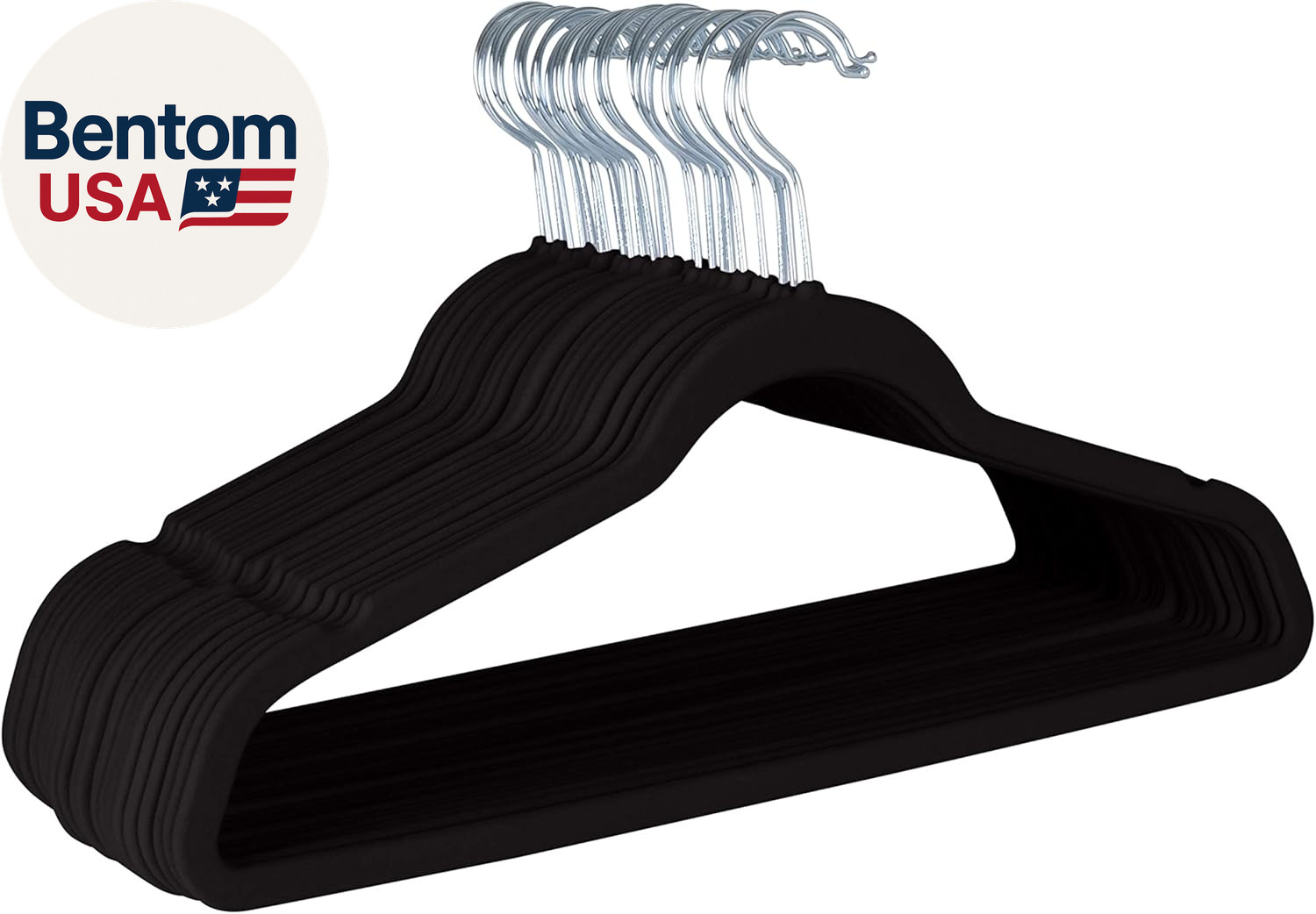 25 Pack Slim Velvet Hangers| Durable | Strong Plastic | Slim | Keeps Shape | Clo