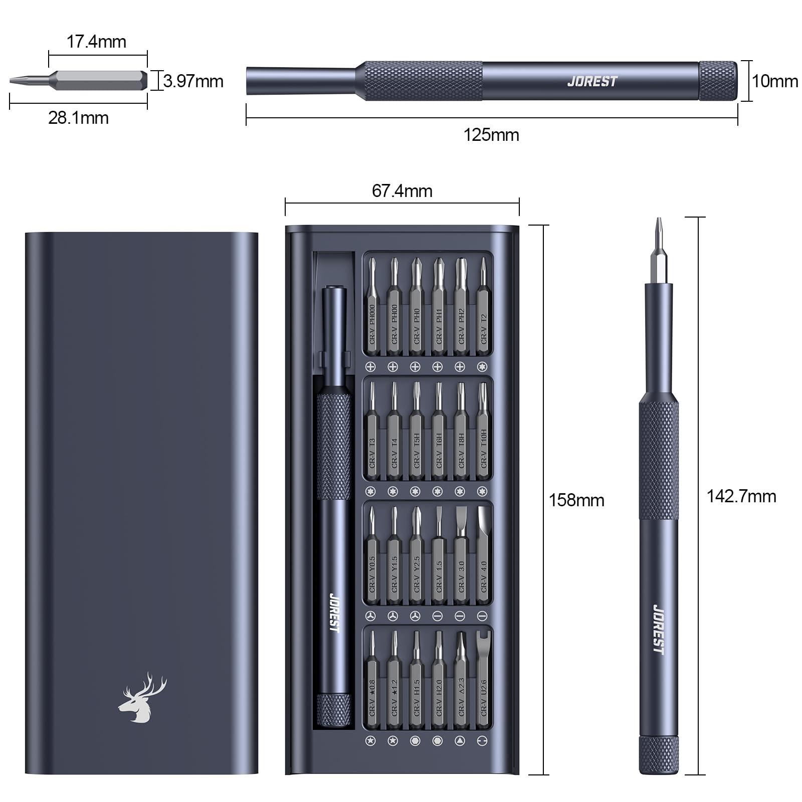 25IN1 Precision Screwdriver Set, Mini Repair Tool Kit with Torx for Macbook, ...